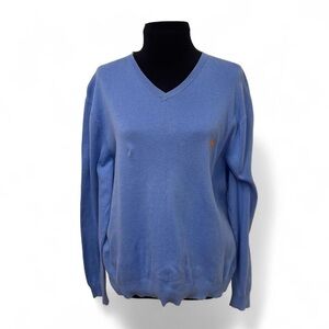 Periwinkle Polo by Ralph Lauren V-Neck Sweater